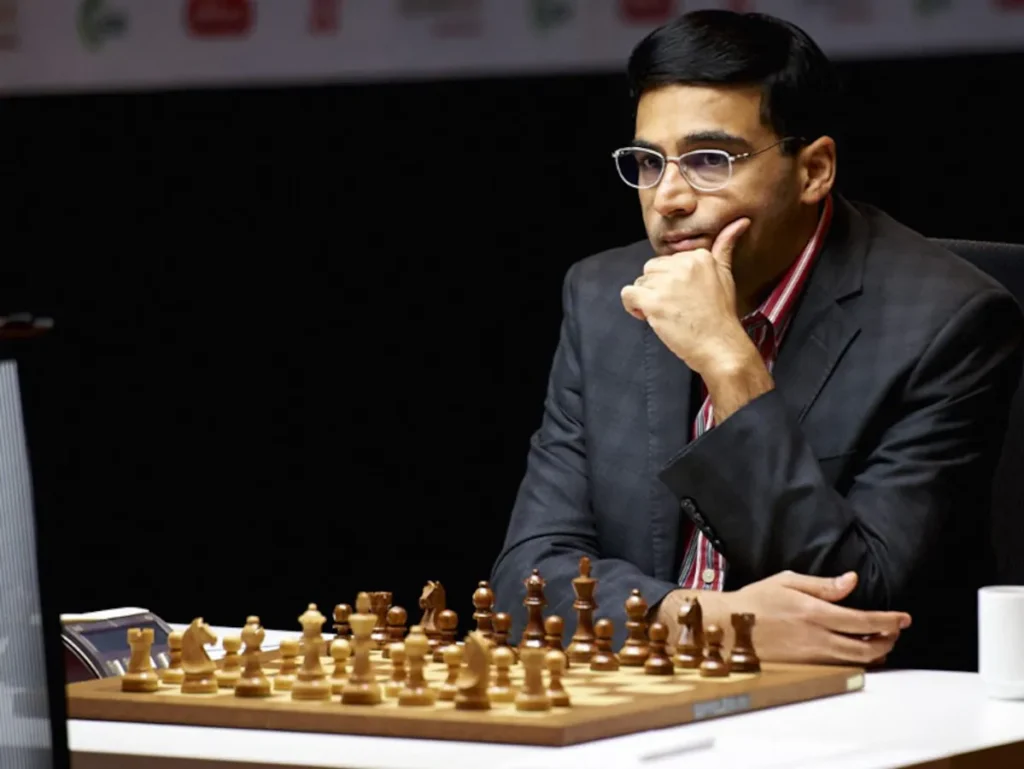 Vishy Anand playing Chess